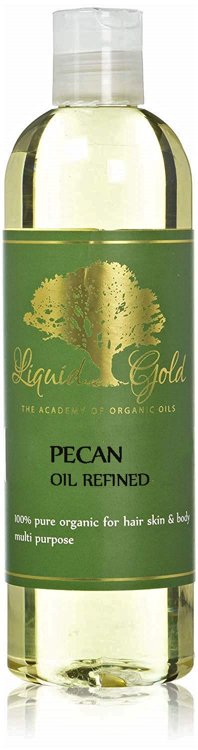 12 oz Pure Cold Pressed Organic Pecan Oil - 100% Natural Unrefined Cooking Oil for Baking, Frying & Salad Dressings