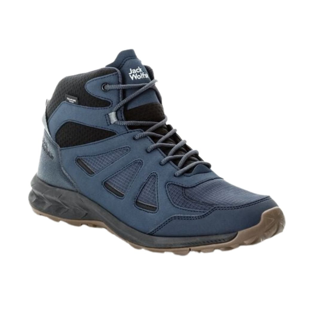 Jack Wolfskin Woodland 2 Texapore Mid Men's Waterproof Hiking Boots - Lightweight Outdoor Trekking Shoes for Men - Perfect for Mountain Trails, Camping & Backpacking Adventures