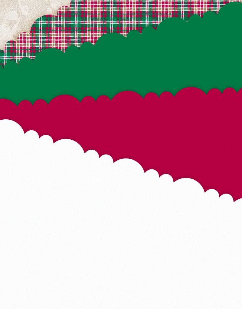 Christmas Tartan Scalloped Tissue Paper - Festive Holiday Gift Wrapping, Decorative Party Supplies for Xmas Presents, Tree Decorations & DIY Crafts