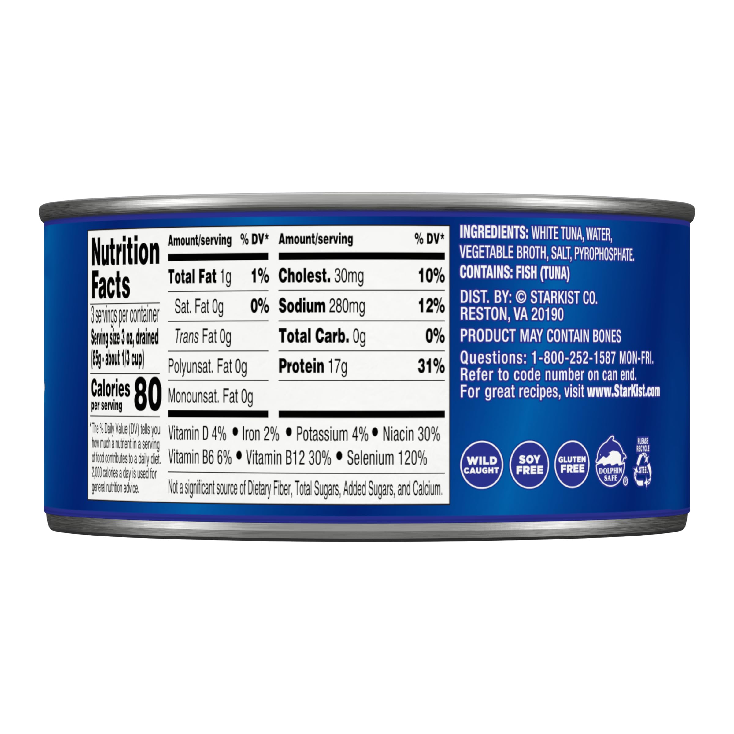 StarKist Chunk White Albacore Tuna in Water - 12 Oz (Pack of 12) | High Protein, Low Mercury | Perfect for Salads, Sandwiches & Meal Prep