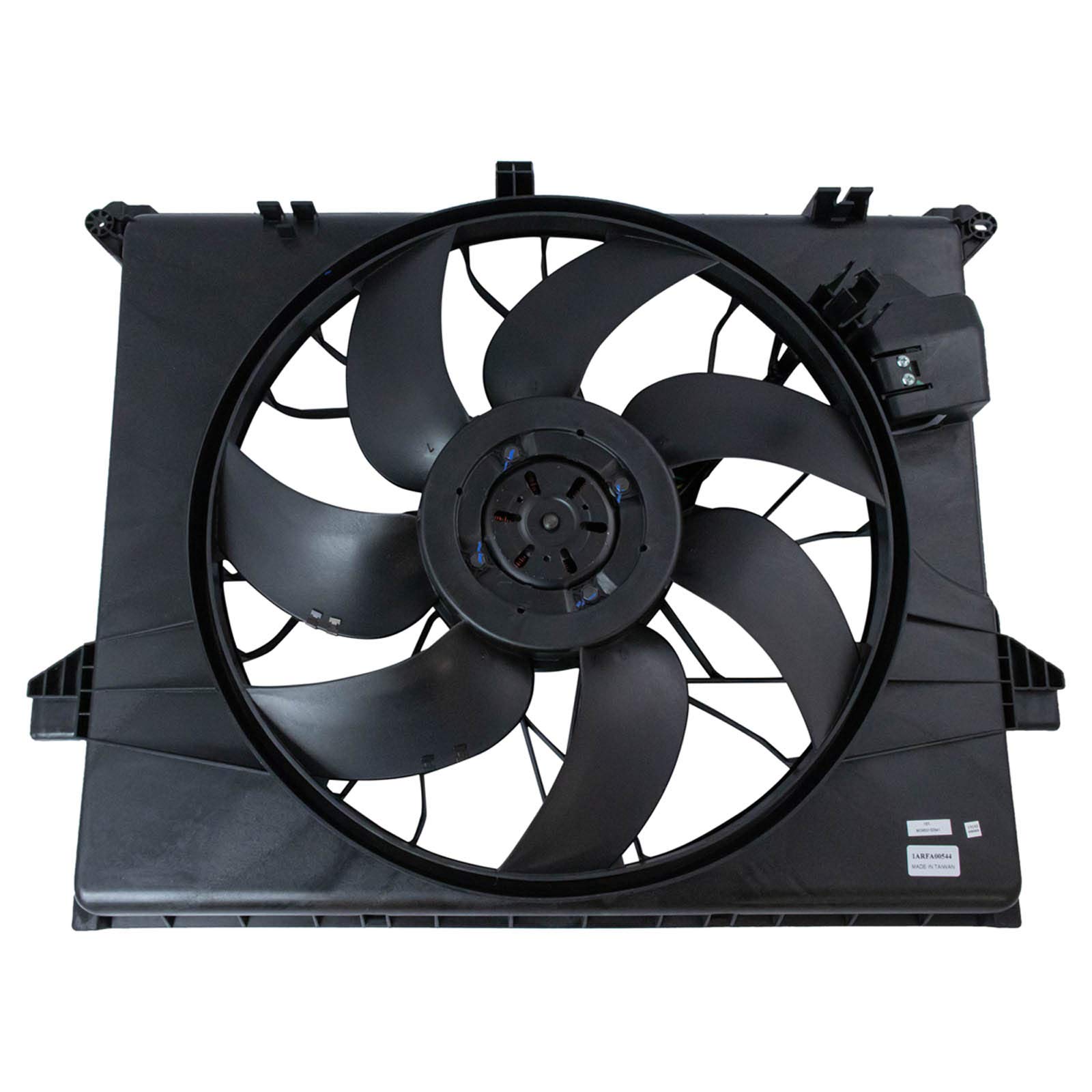 TRQ Radiator Cooling Fan Assembly Compatible with Mercedes-Benz ML350 ML450 ML500 ML550 R320 R350 R500 (2006-2012) - MB3115124 - Perfect for Engine Cooling & Overheating Prevention in Hot Weather & Heavy Traffic