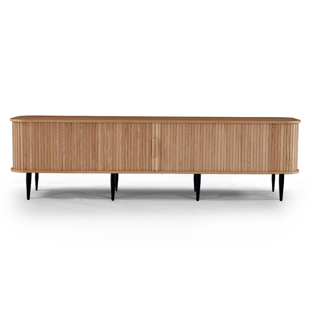 ASTON Entertainment TV Stand 200cm - Modern Oak Wood TV Cabinet for Living Room, Home Theater & Media Storage - Perfect for TVs up to 80 Inches