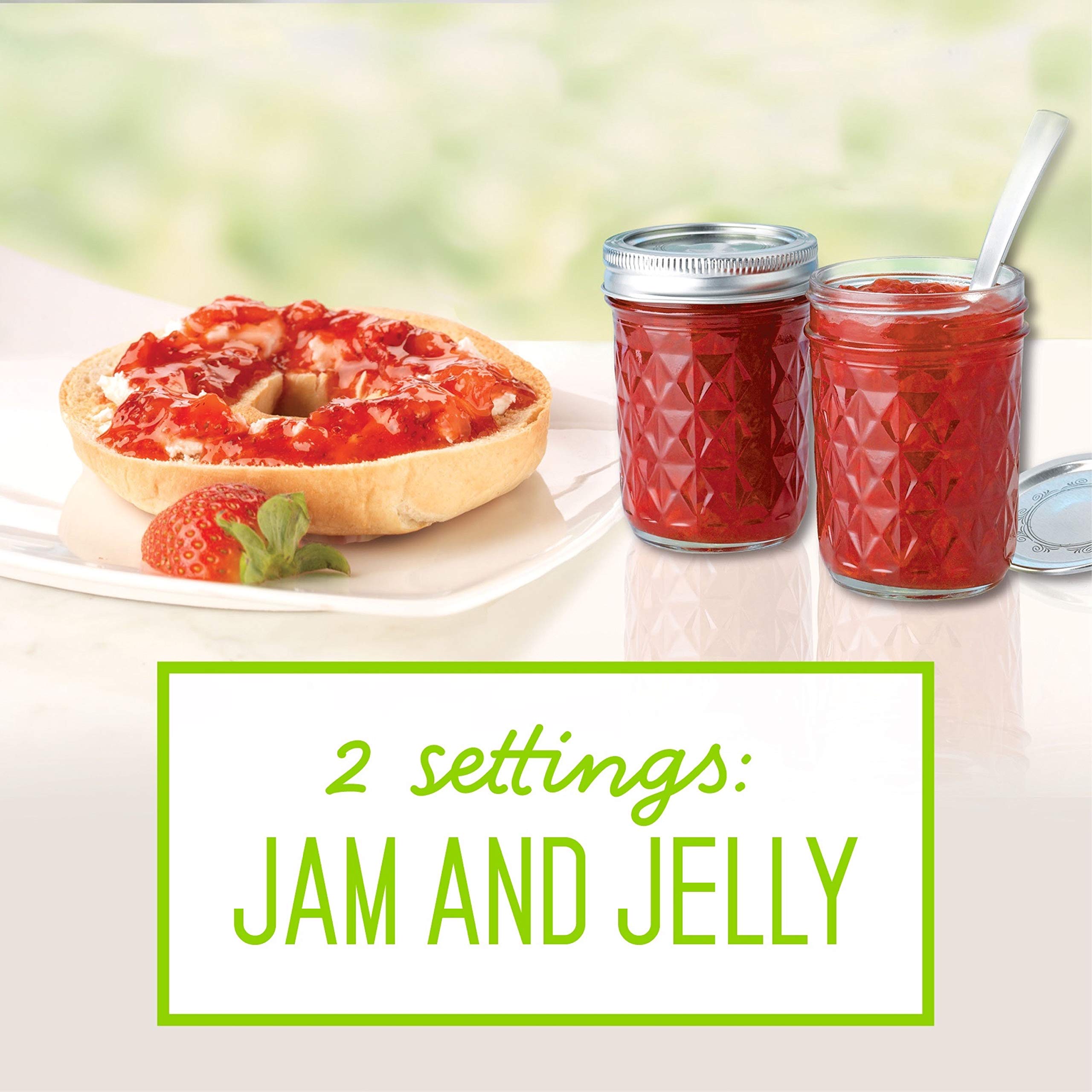 Ball freshTECH Automatic Jam and Jelly Maker Machine - Easy Homemade Fruit Preserves, Jams & Marmalades (Silver) | Perfect for Breakfast, Gift Giving & Canning Enthusiasts