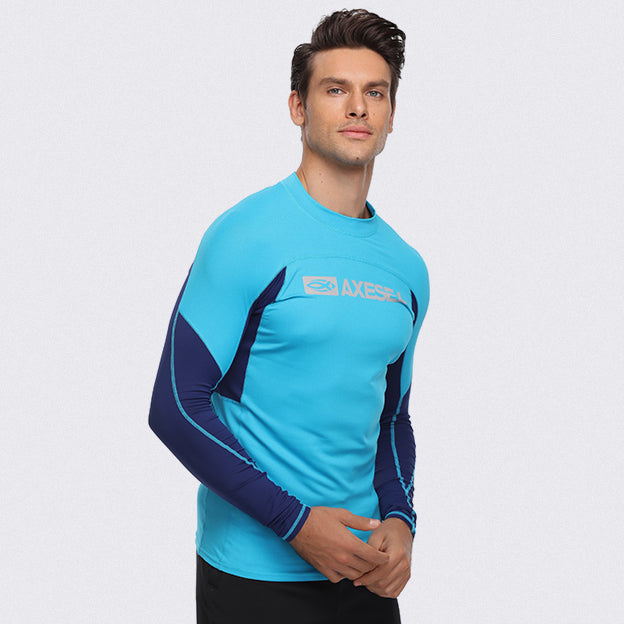 UPF 50+ Long Sleeve Rash Guard for Men & Women - Sun Protection Swim Shirt for Surfing, Swimming, Beach & Outdoor Activities