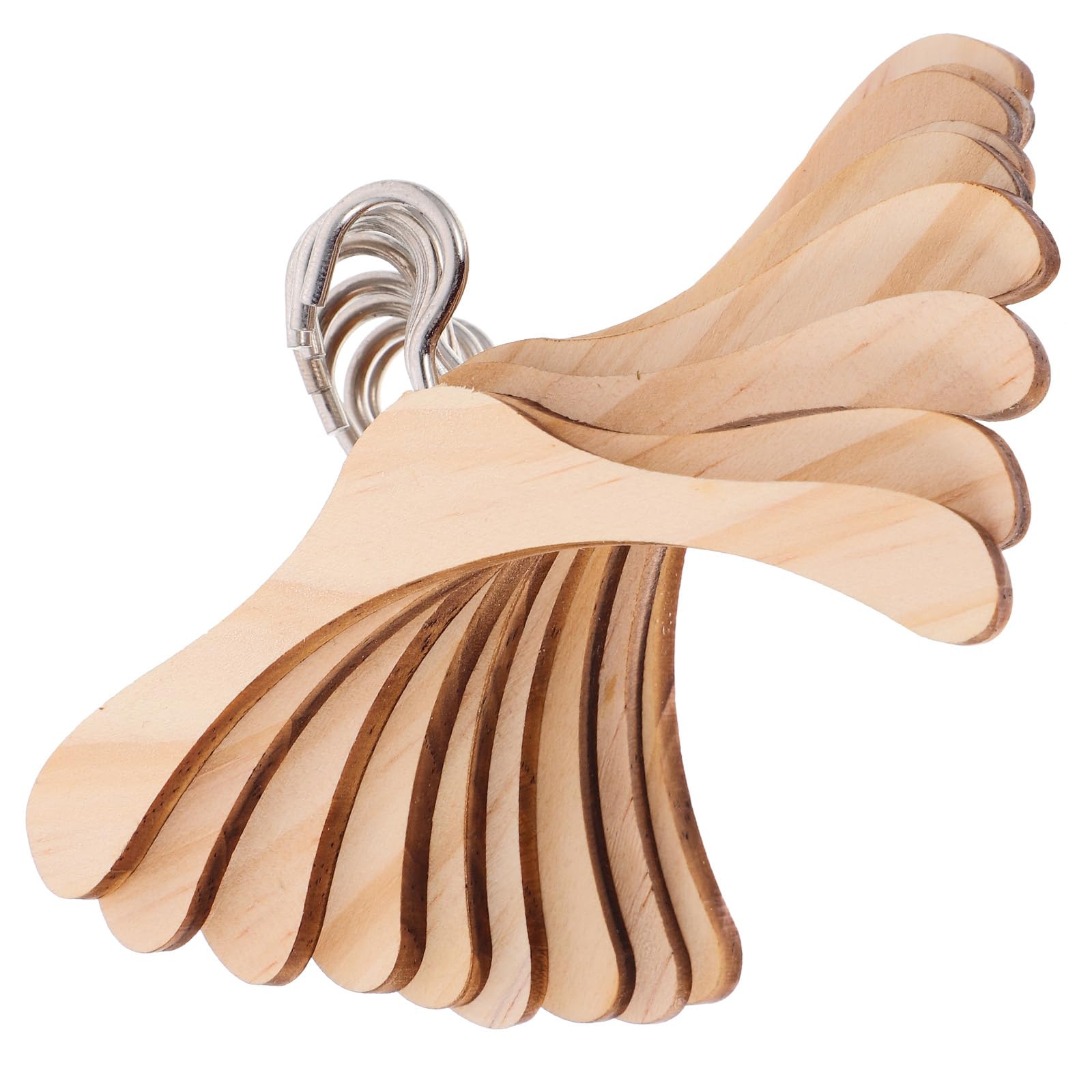 10pcs Mini Wooden Doll Clothes Hangers - 10cm Tiny Hangers for Dollhouse Wardrobe, Doll Closet Accessories - Perfect for Barbie, American Girl & DIY Doll Clothes Organization