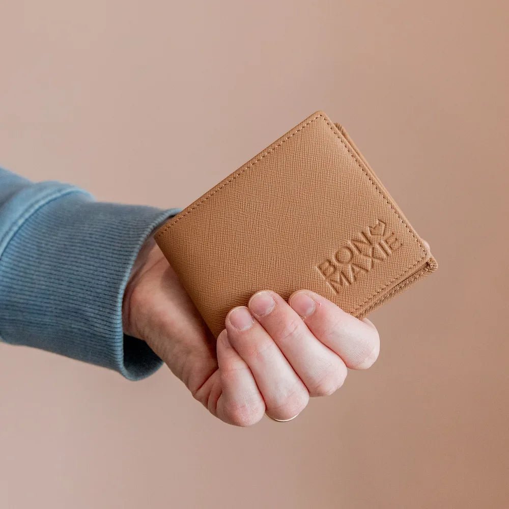 Premium Genuine Leather Wallet for Men - Slim RFID Blocking Bifold Wallet with Money Clip - Perfect for Travel, Business & Everyday Use (Tan)