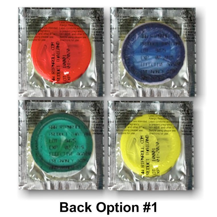 Custom Printed Logo Condoms - Personalized with Clear Brand Label - Perfect for Promotional Events, Corporate Gifts & Safe Sex Awareness Campaigns