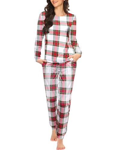 White Red Green Plaid