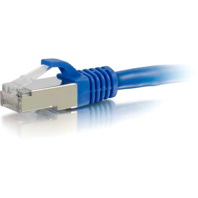 20Ft Cat6A Snagless Shielded Ethernet Cable (STP) - Blue - High-Speed Internet & Network Connection for Home Office, Gaming, and Server Rooms