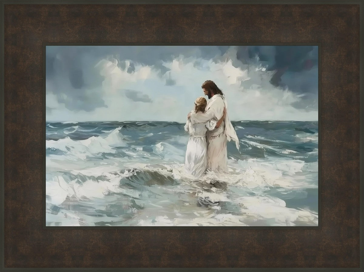 Be Still By Gabriel Heaton - Inspirational Christian Wall Art for Home & Office Decor - Perfect for Living Room, Bedroom, or Gift
