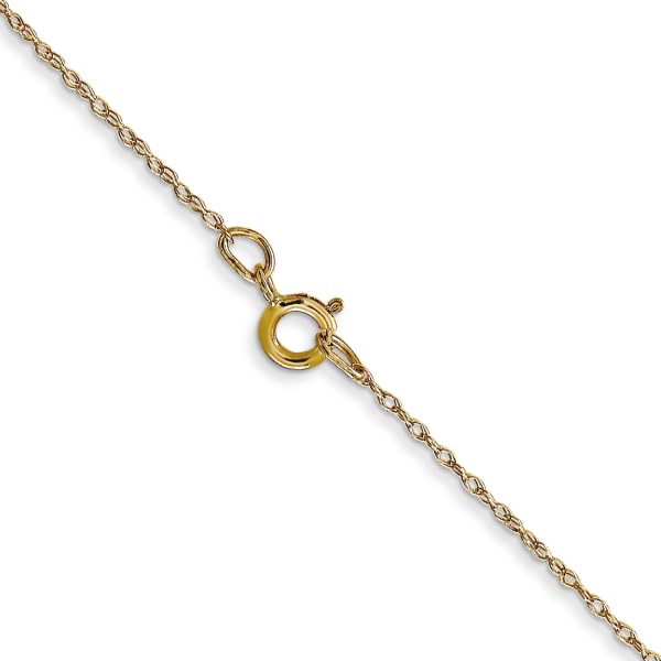 14K Solid Yellow Gold 0.5mm Cable Rope Chain Twisted Link Necklace - 18 Inch Dainty Jewelry for Women, Gift for Her, Perfect for Layering & Everyday Wear
