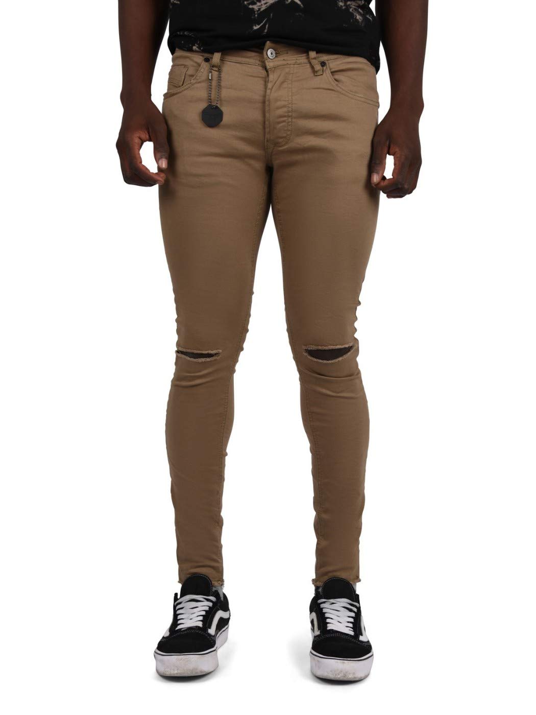 Slim Fit Distressed Jeans for Men - Trendy Ripped Denim Pants with Stretch Comfort | Perfect for Casual Wear, Street Style & Night Out