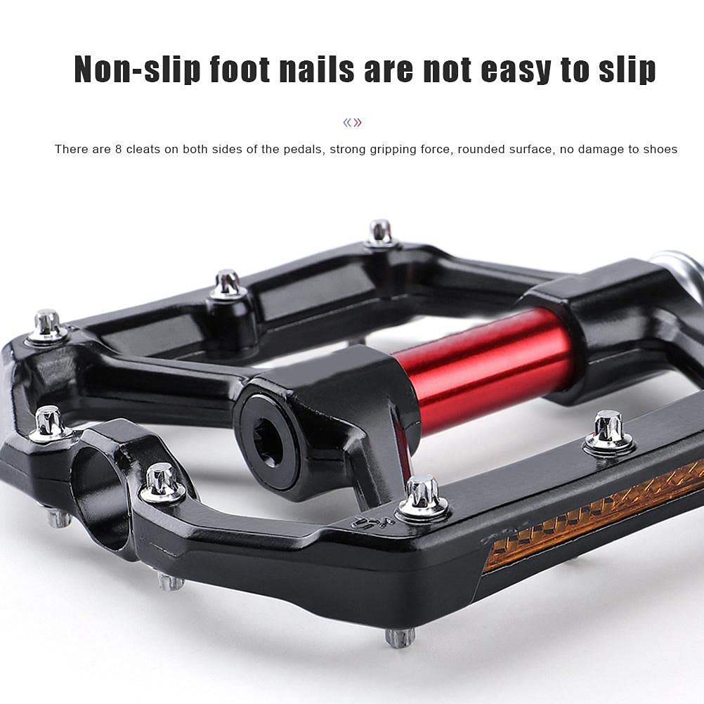 Premium Aluminum Alloy Bike Pedals - 1 Pair MTB/Road Bicycle Pedals for Mountain & Commuter Bikes | Durable, Lightweight & Non-Slip Design for Cycling, Training & Outdoor Adventures