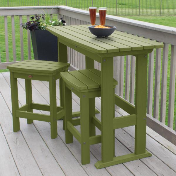 Lehigh 3-Piece Counter Height Balcony Set - Outdoor Patio Furniture for Small Spaces, Bistro Dining, and Apartment Living