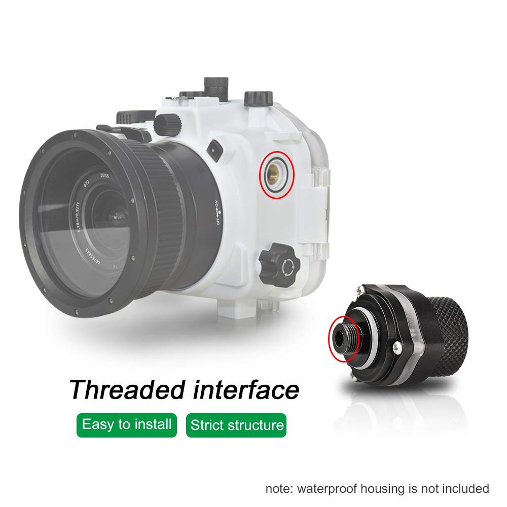 Seafrog VP-100 Vacuum Pump Handle & Alarm Detection System for Underwater Photography - Waterproof Diving Camera Housing Case with Leak Alert - Perfect for Scuba Diving, Snorkeling, and Marine Photography