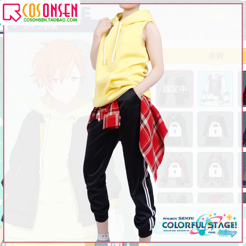 Vivid BAD SQUAD Shinonome Akito Cosplay Costume - Anime Halloween Christmas Party Outfit, Daily Casual Cosplay Suit for Anime Fans & Conventions