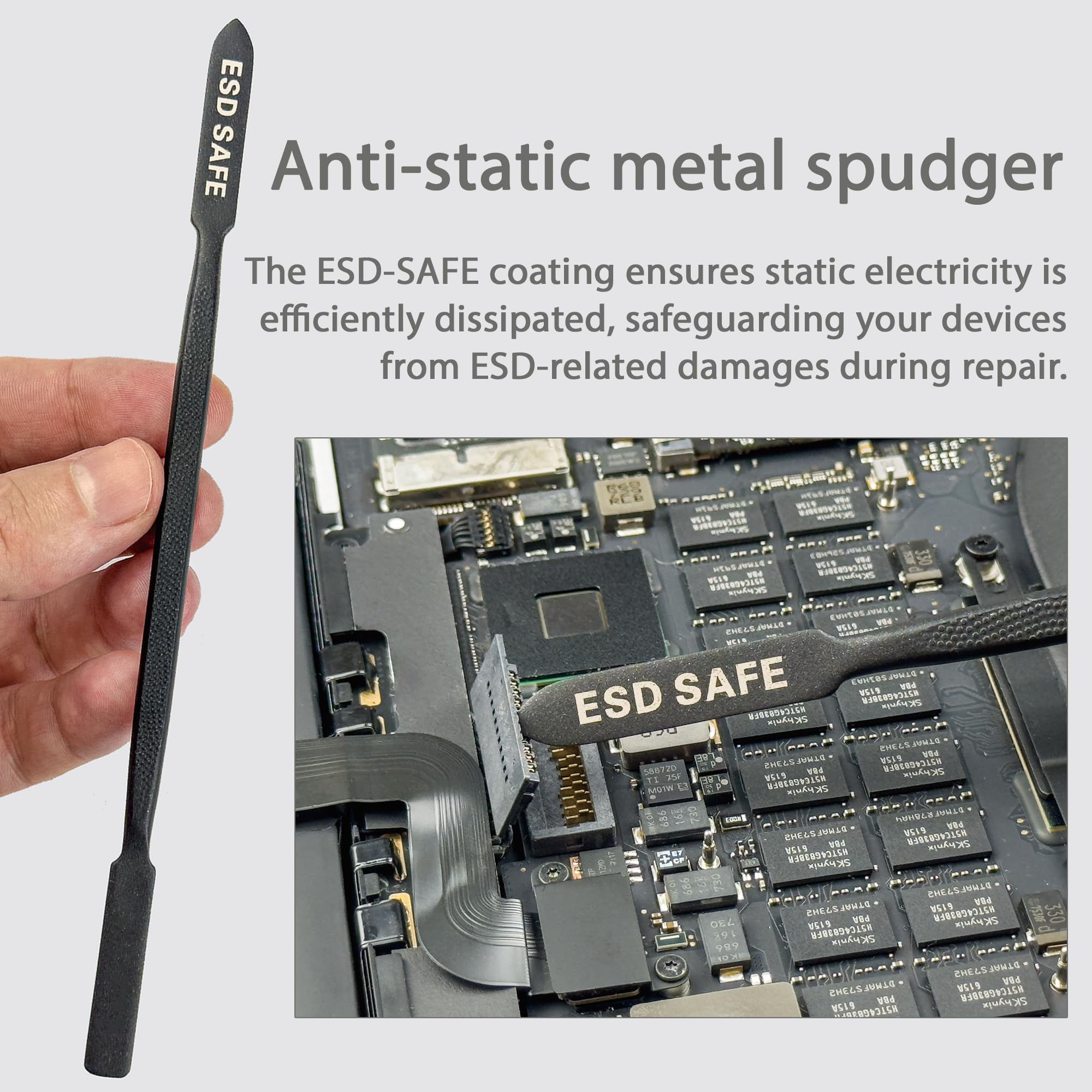 Professional Metal Spudger Tool Kit - Precision Repair Tools for iPhone, MacBook, iPad, Samsung, PS5, Xbox & Electronics Disassembly - Perfect for DIY Phone Screen Replacement & Gadget Fixing