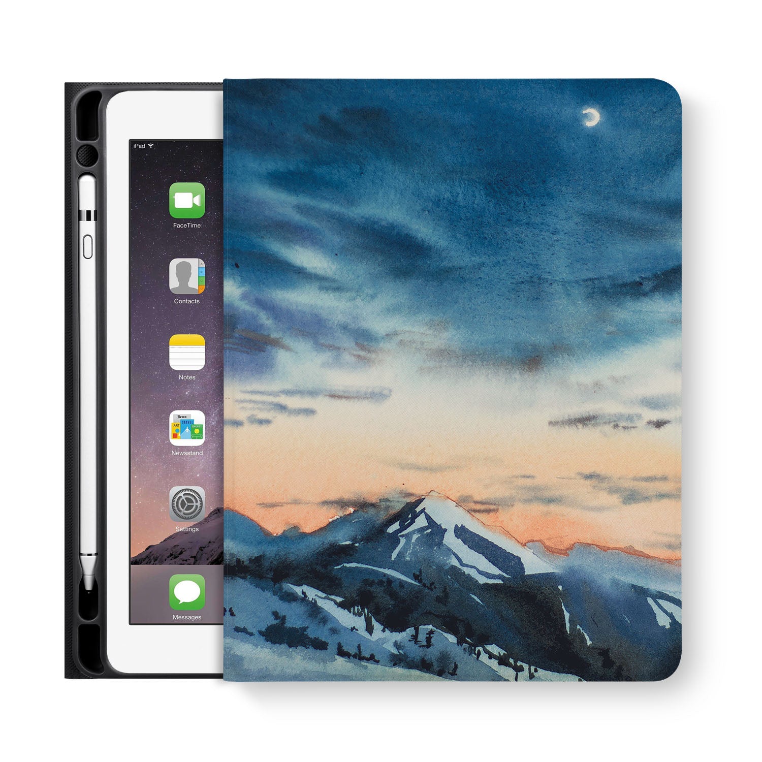 Premium iPad Folio Case with Auto Sleep/Wake - Slim Protective Cover for iPad (6th/7th/8th/9th Gen) - Multiple Viewing Angles for Work, Study & Entertainment
