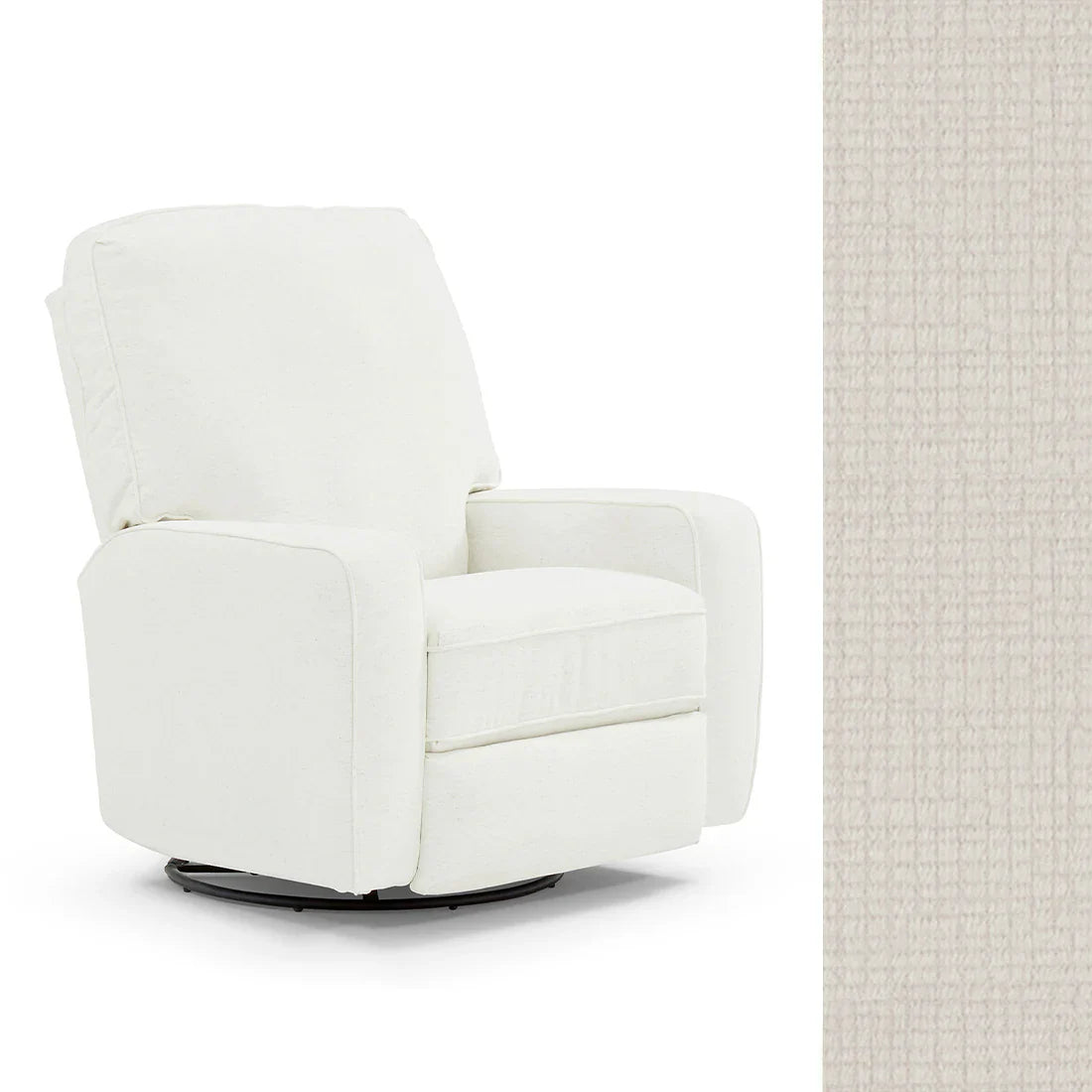 Bilana Swivel Glider Recliner Chair - Best Comfort for Living Room, Nursery & Office - Ergonomic Design with Smooth 360° Rotation