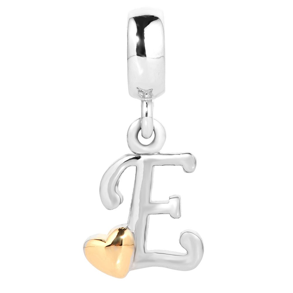 A-Z Alphabet Charm Dangle Letters Beads for DIY Bracelets & Jewelry Making - Perfect for Personalized Gifts, Friendship Bracelets, and Craft Projects