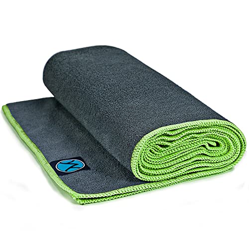 Gray Towel/Green Stitching