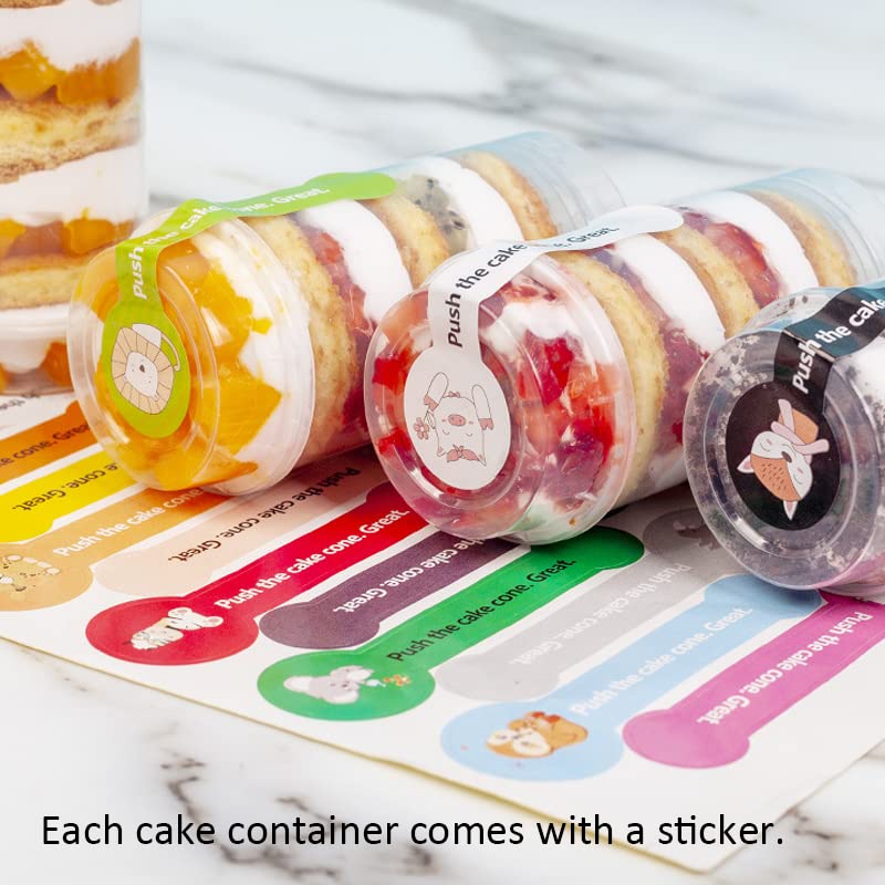 ZLKSKER 12-Pack Cake Push Up Pop Containers with Storage Tray | Reusable Cake Pop Molds Stand for Homemade Desserts, Party Treats & Snacks | Perfect for Birthday Parties, Baby Showers & Holiday Gift Giving