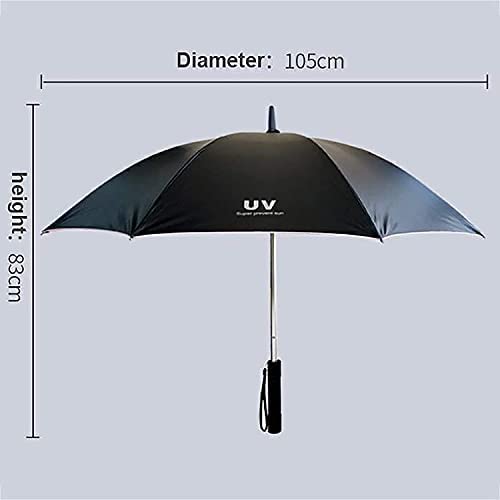 UV Protection Sun Umbrella with Built-in Spray Fan & Water Bottle Holder - Portable Multi-Function Rain Umbrella for Beach, Hiking, Travel & Outdoor Activities