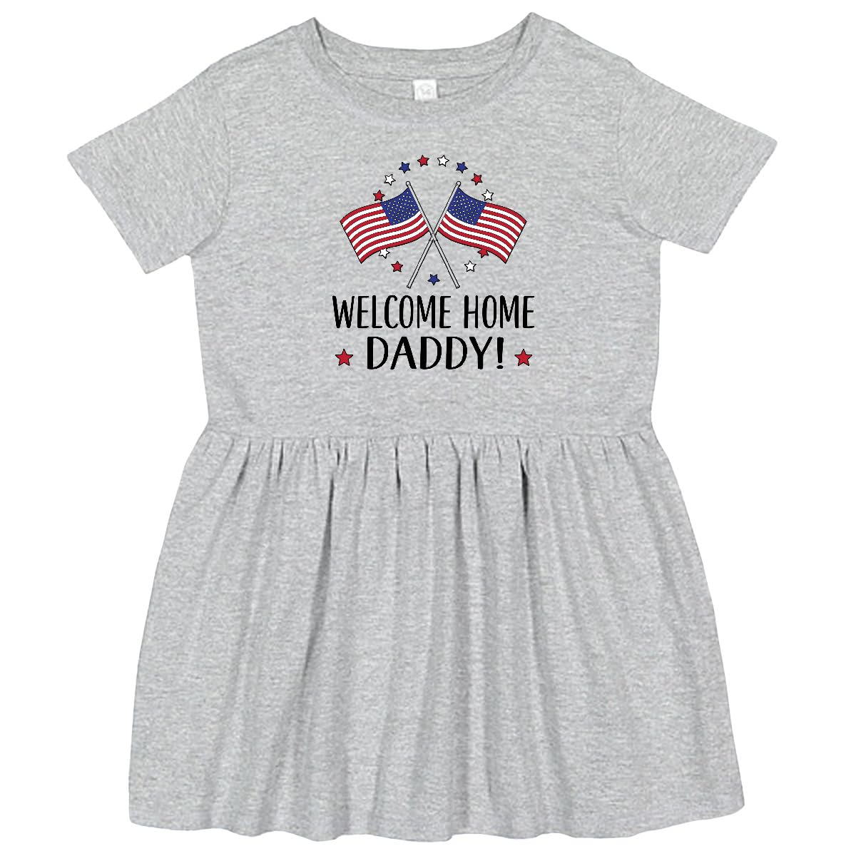 Inktastic Military Homecoming Welcome Home Daddy Toddler Dress - Cute Patriotic Outfit for Girls, Boys & Toddlers - Perfect for Homecoming, Veterans Day & Military Family Celebrations