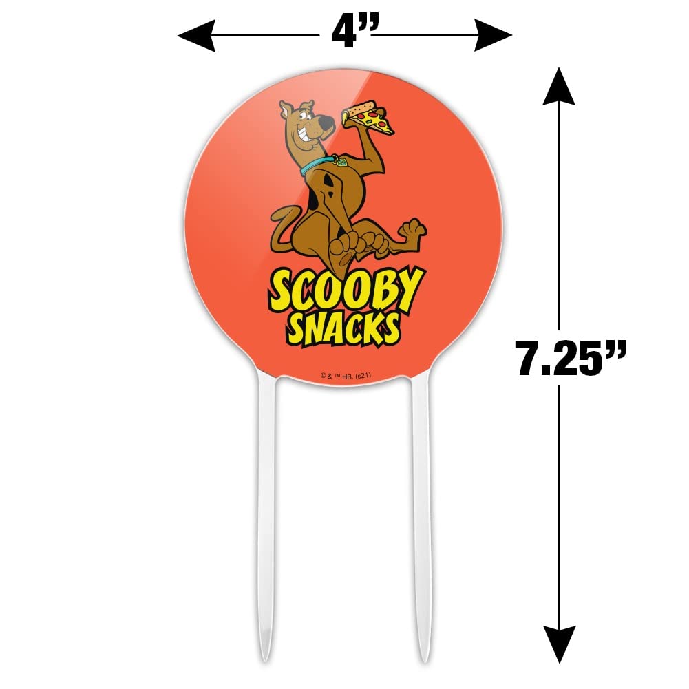 Acrylic Scooby Snacks Cake Topper - Custom Party Decoration for Wedding, Anniversary, Birthday & Graduation Cakes | Perfect for Cartoon Theme Parties & Fun Celebrations