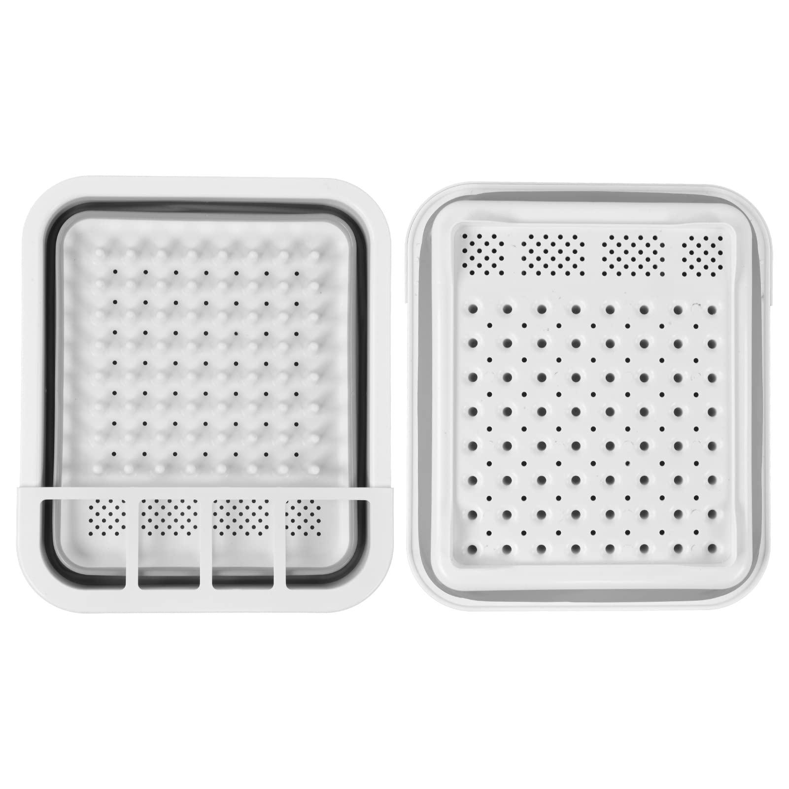 Foldable ABS Dish Drying Rack - Compact Countertop Cutlery Drainer & Storage Organizer for Kitchen, Dinnerware, Utensils | Perfect for Small Spaces, RVs, Apartments & Camping