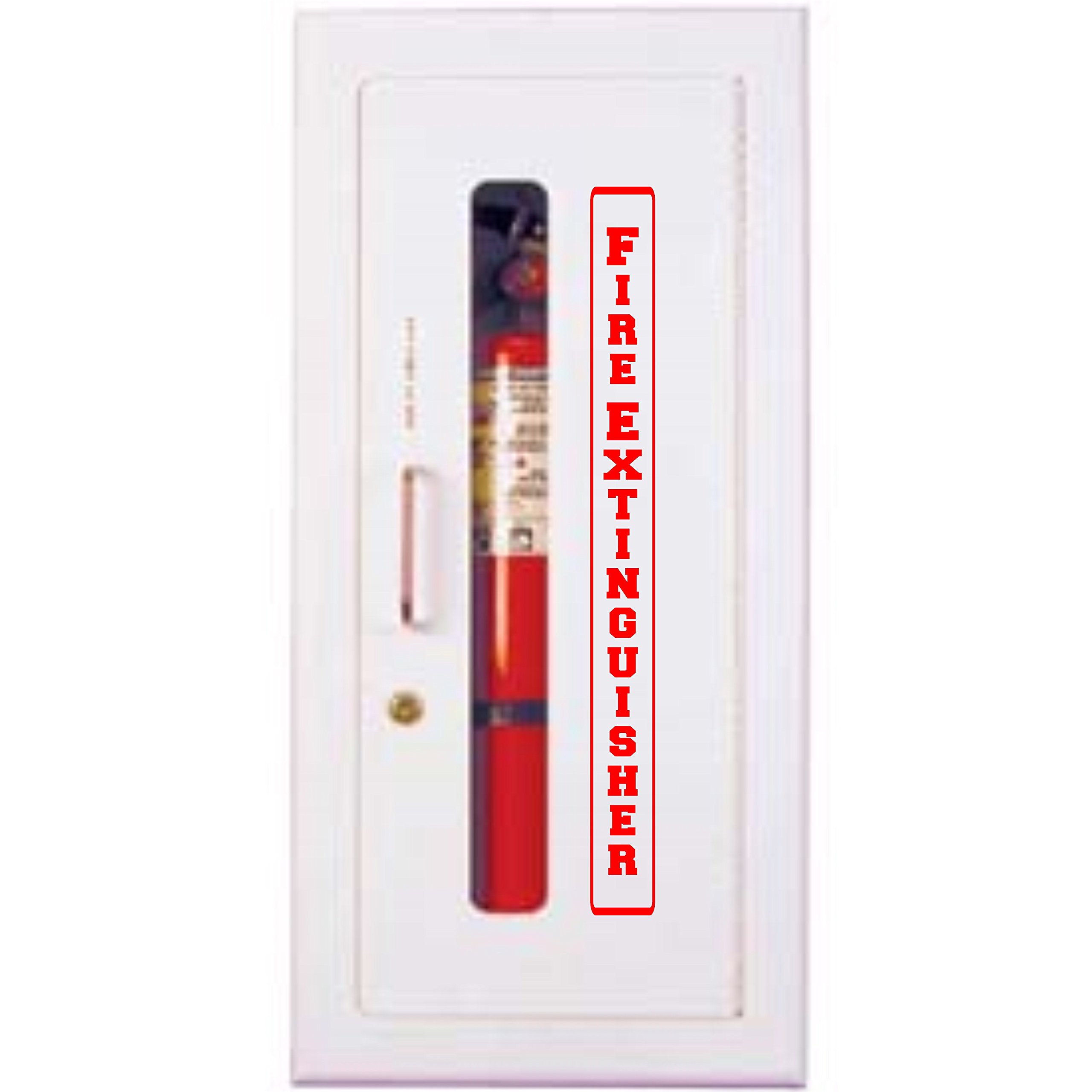 50-Pack Red Vertical Self-Adhesive Fire Extinguisher Cabinets - 2