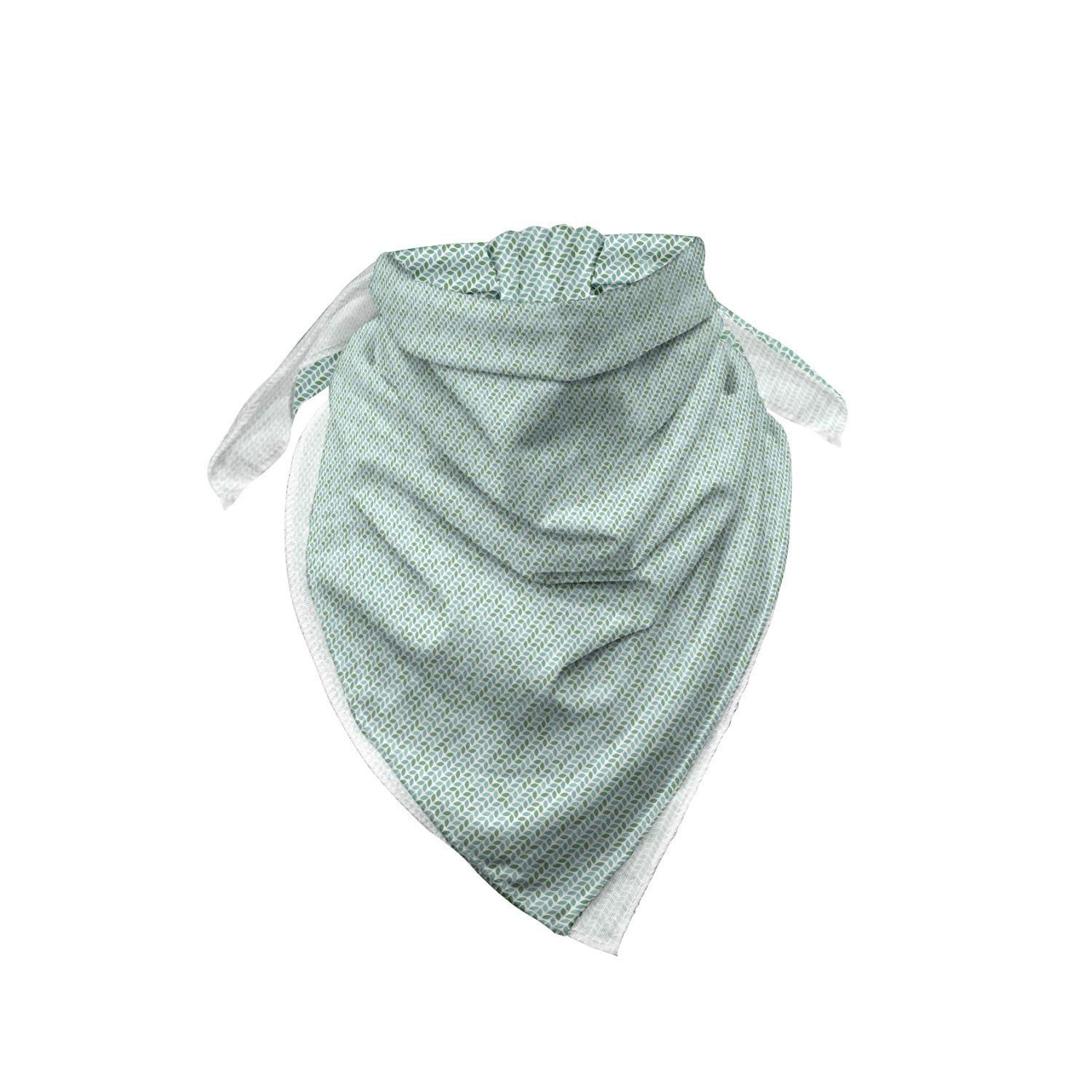 Ambesonne Abstract Bandana - Leafy Ornate Symmetric Art Design, Unisex Head & Neck Scarf for Men & Women | Perfect for Outdoor Activities, Music Festivals & Fashion Accessories