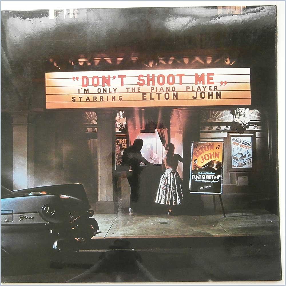 Elton John - Don't Shoot Me I'm Only The Piano Player Vinyl Record (DJM Records DJLPH 427) - Classic Rock Album for Music Collectors & Home Listening