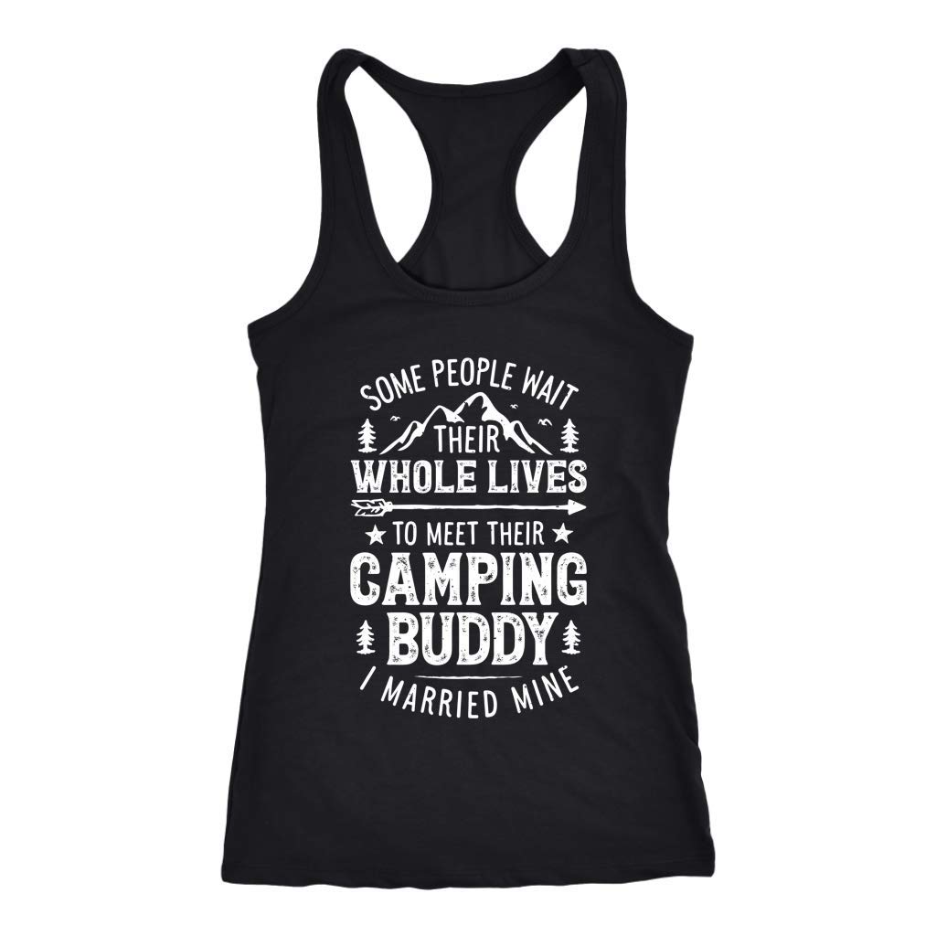 Camping Racerback Tank Top - Couples Matching Shirts for Husband & Wife - Best Camping Gifts for Couples - Perfect for Outdoor Adventures & Romantic Getaways