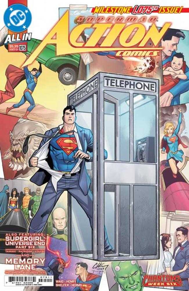 Action Comics #1075 Cover A by Clayton Henry - DC Comics Superman Series - Collectible Comic Book for Fans & Enthusiasts - Perfect for Display, Gifting & Comic Collections