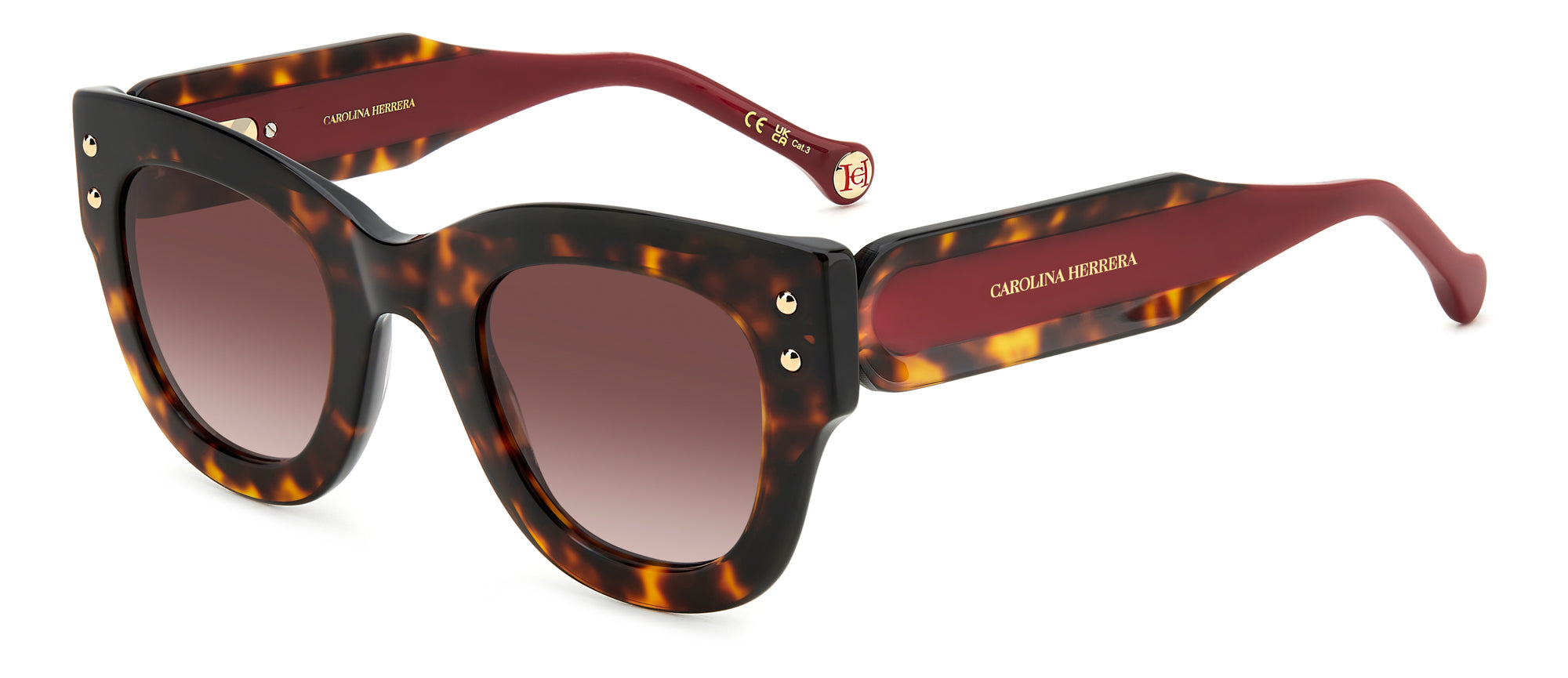 Carolina Herrera HER 0222/S Women's Designer Sunglasses - UV Protection & Polarized Lenses for Outdoor Activities, Driving, and Beach Vacations