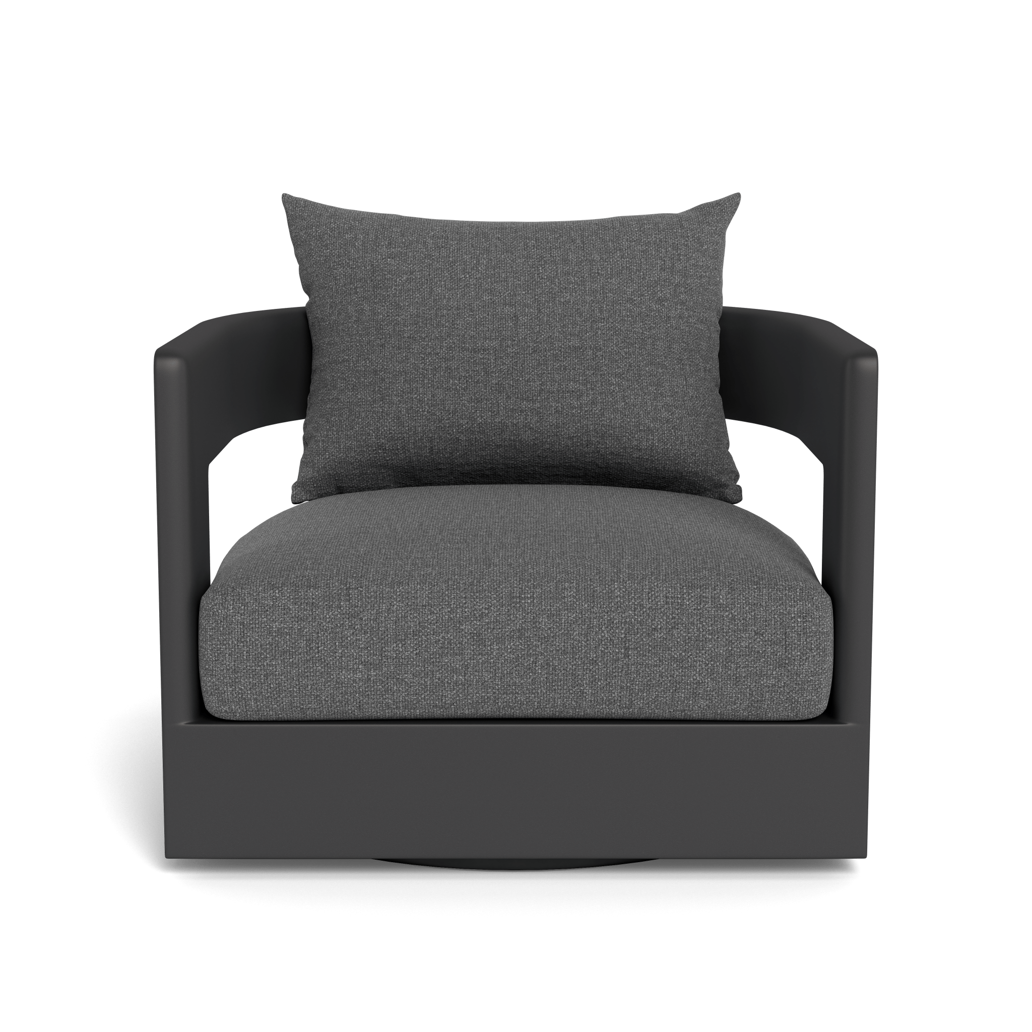Victoria Aluminum Swivel Lounge Chair - Outdoor Patio Furniture with 360° Rotation, Weather-Resistant & Lightweight - Perfect for Poolside, Garden, Deck, and Balcony Relaxation