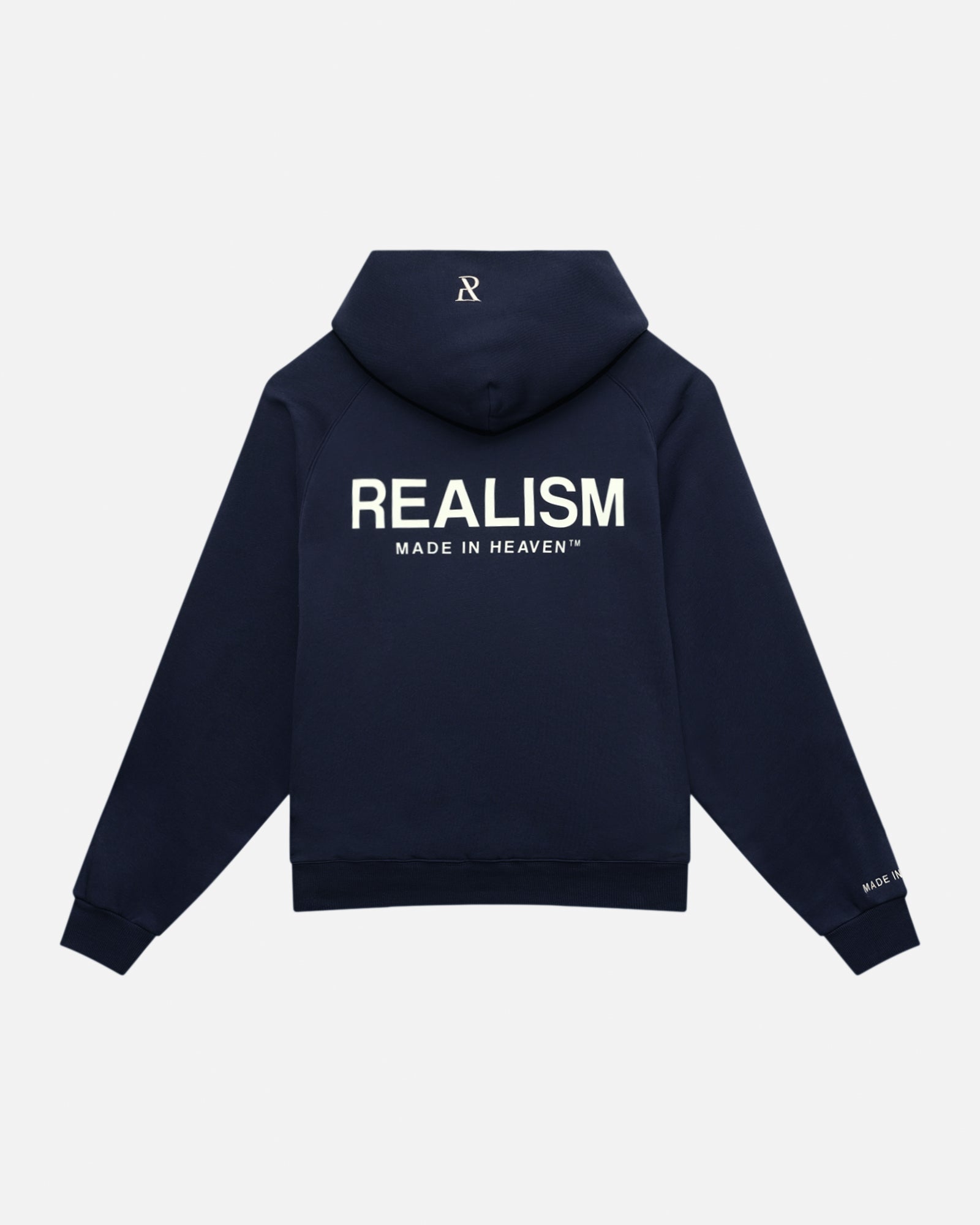 SSS Realism Heaven Logo Hoodie - Marine Blue Pullover for Men & Women | Streetwear Fashion, Casual Wear, Gym & Outdoor Activities