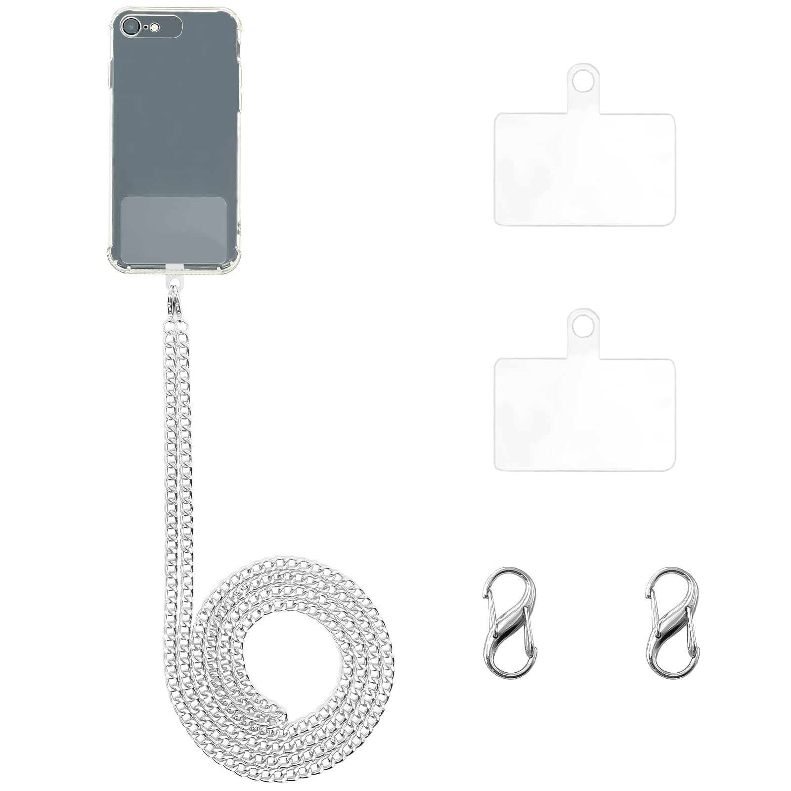 BERITNI Metal Phone Lanyard - Universal Crossbody Strap for iPhone & Smartphones - Perfect for Travel & Events