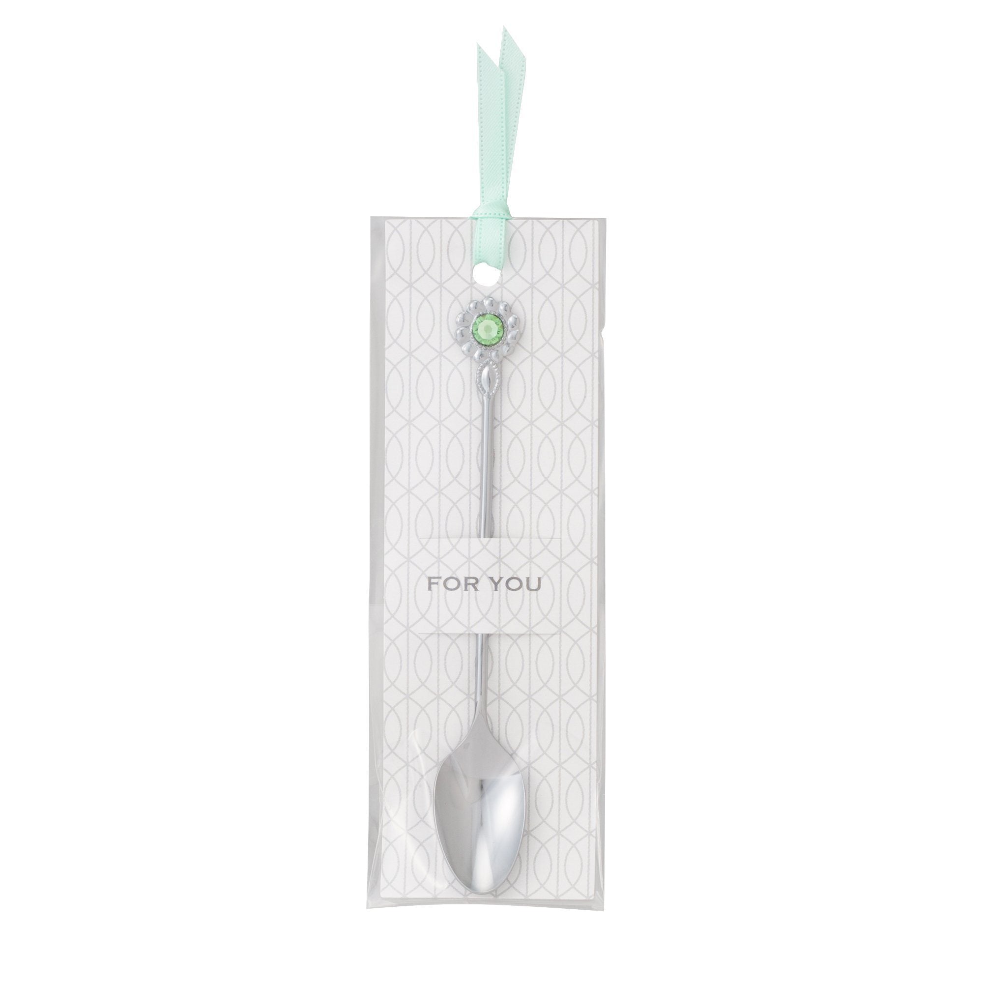 Premium Lumiere Green Teaspoon Set - Elegant Stainless Steel Tea Spoon for Coffee, Tea, Desserts & Kitchen Use
