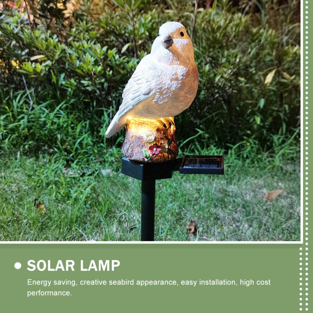 Uonlytech Solar Powered LED Seagull Garden Lights - Waterproof Outdoor Decorative Lighting for Lawn, Pathway & Yard | Perfect for Patio, Backyard & Landscape Decor