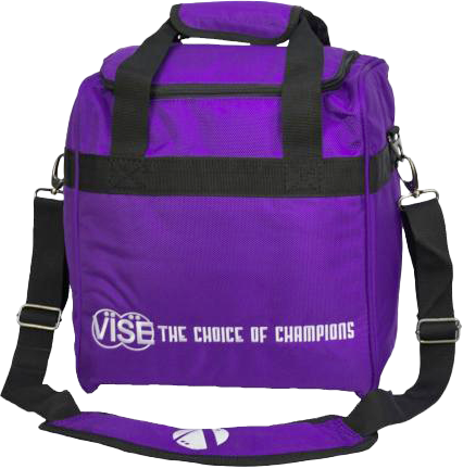 Premium Vise 1 Ball Tote Bowling Bag - Purple | Durable & Stylish Bowling Accessory for League Play & Practice | Perfect for Men & Women Bowlers