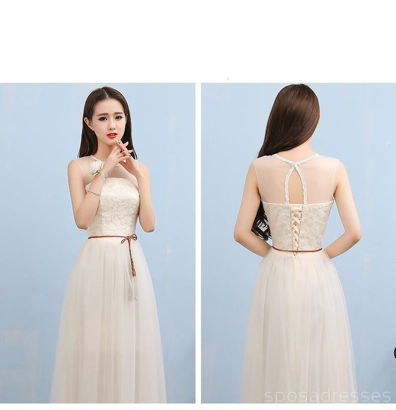 Elegant Mismatched Lace Tulle Long Bridesmaid Dresses - BD009 | Perfect for Wedding Parties, Formal Events & Special Occasions