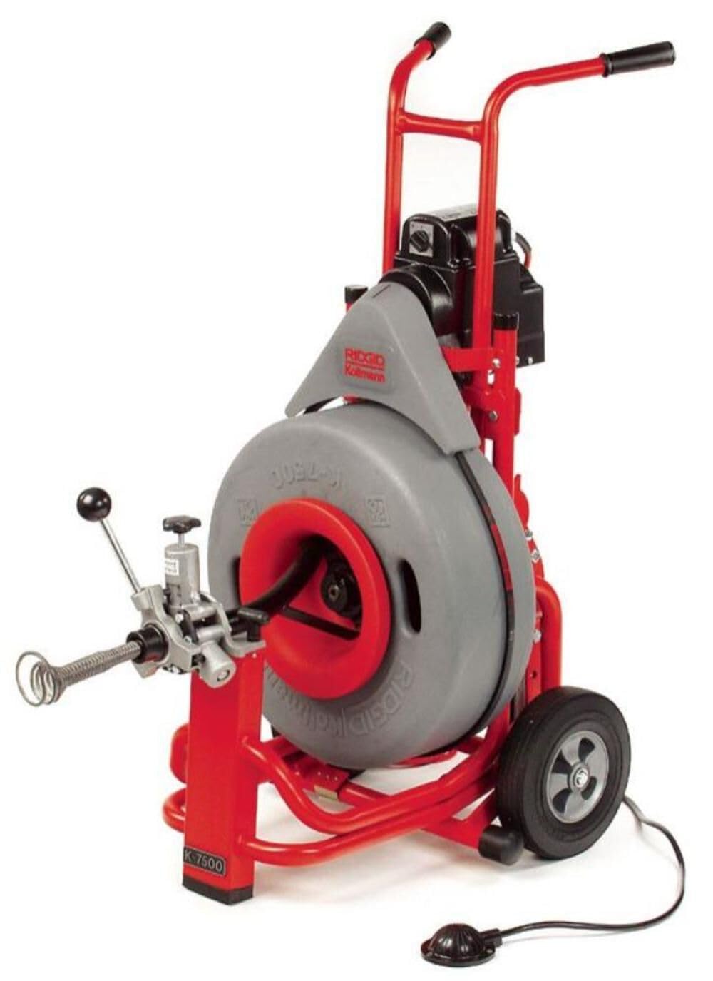RIDGID 61102 K-7500 Heavy-Duty 5/8-Inch Pigtail Drain Cleaner - Professional Plumbing Tool for Clog Removal in Sinks, Showers & Bathtubs