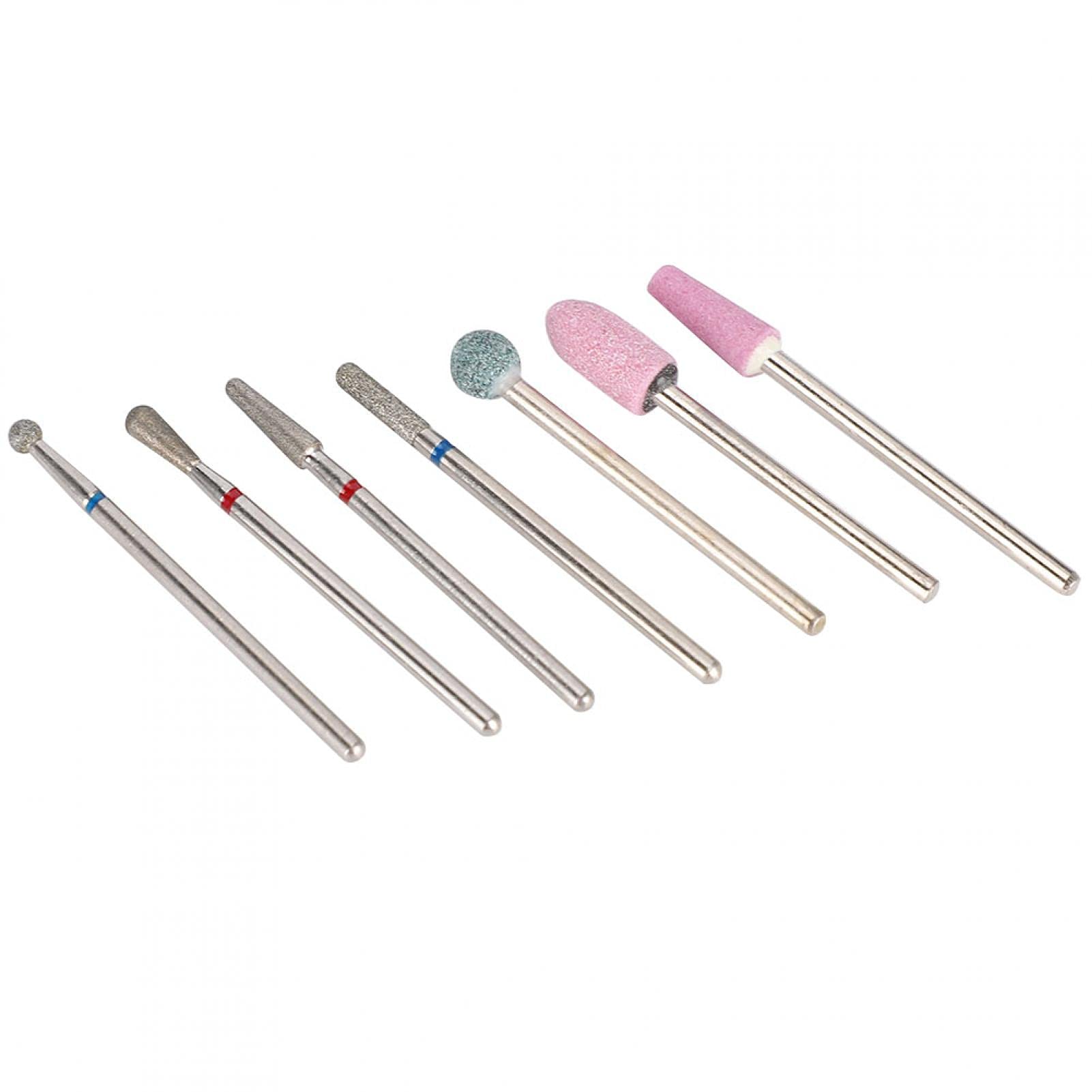 6pcs Professional Cuticle Drill Bits Set - Cone Shaped Nail Grinding Heads for Electric Manicure, Sanding & Polishing - Perfect for At-Home & Salon Nail Care (#1)