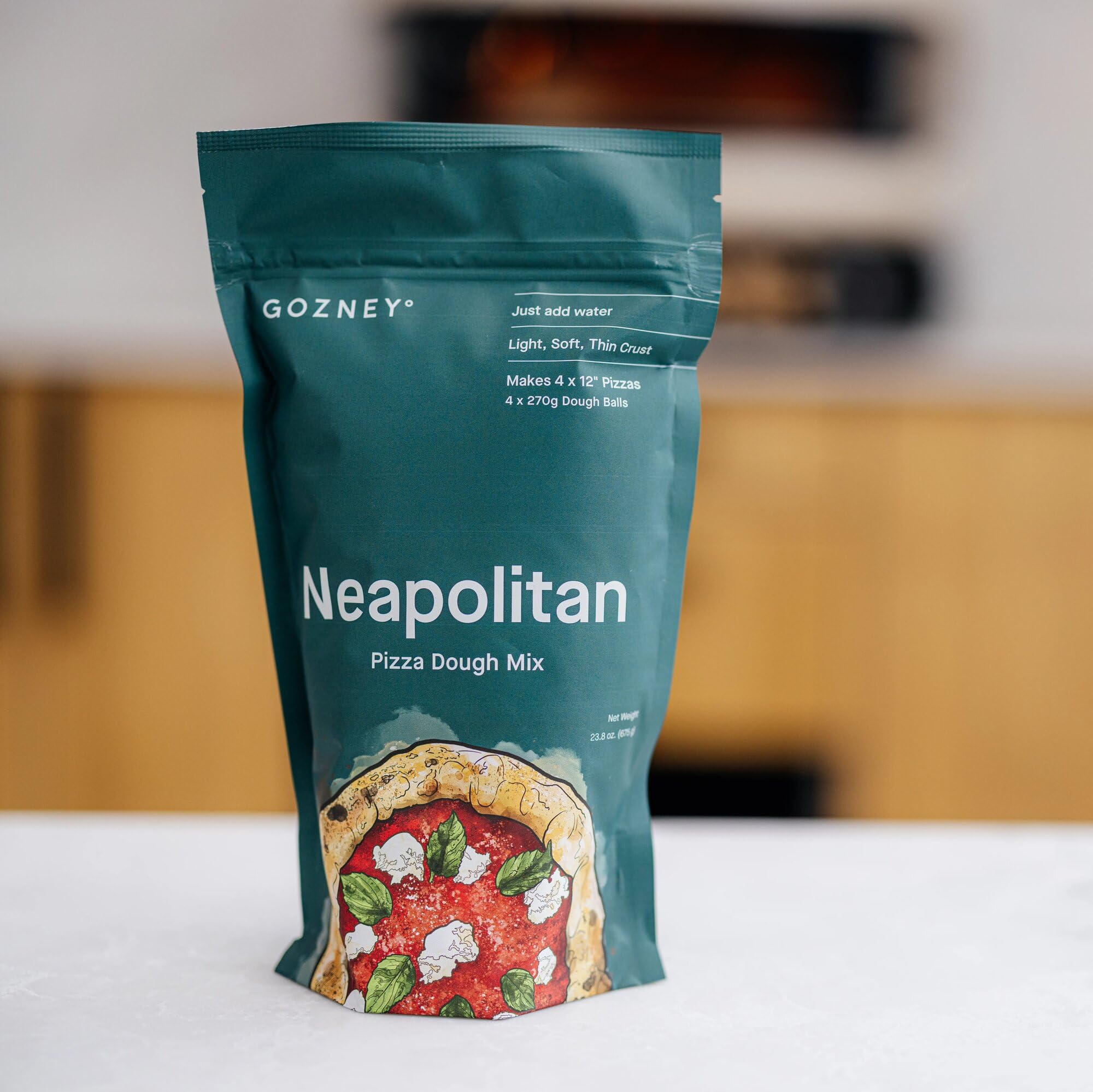 Gozney Neapolitan Pizza Dough Mix - Just Add Water | Authentic Italian Style Pizza Dough for Home Ovens & Outdoor Pizza Makers | Perfect for Family Dinners, Parties & Outdoor Cooking