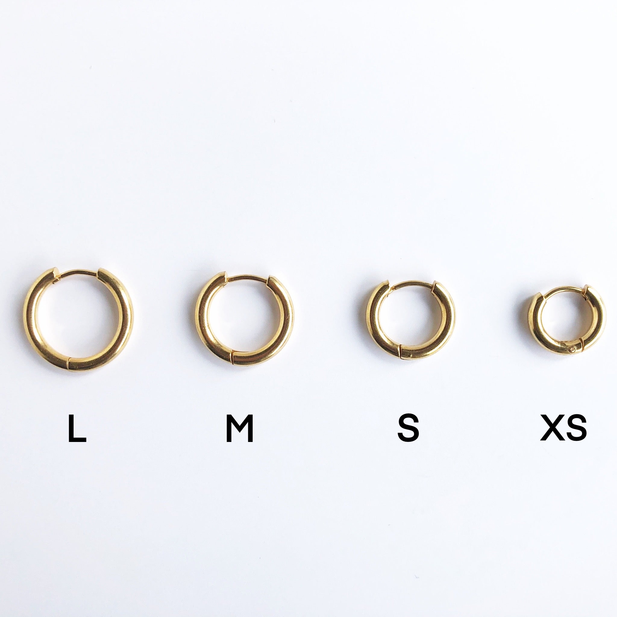 Medium Tube Hoops - 14K Gold Plated Huggie Hoop Earrings for Women, Minimalist Dainty Everyday Jewelry Gift for Her | Perfect for Work, Date Night & Casual Wear
