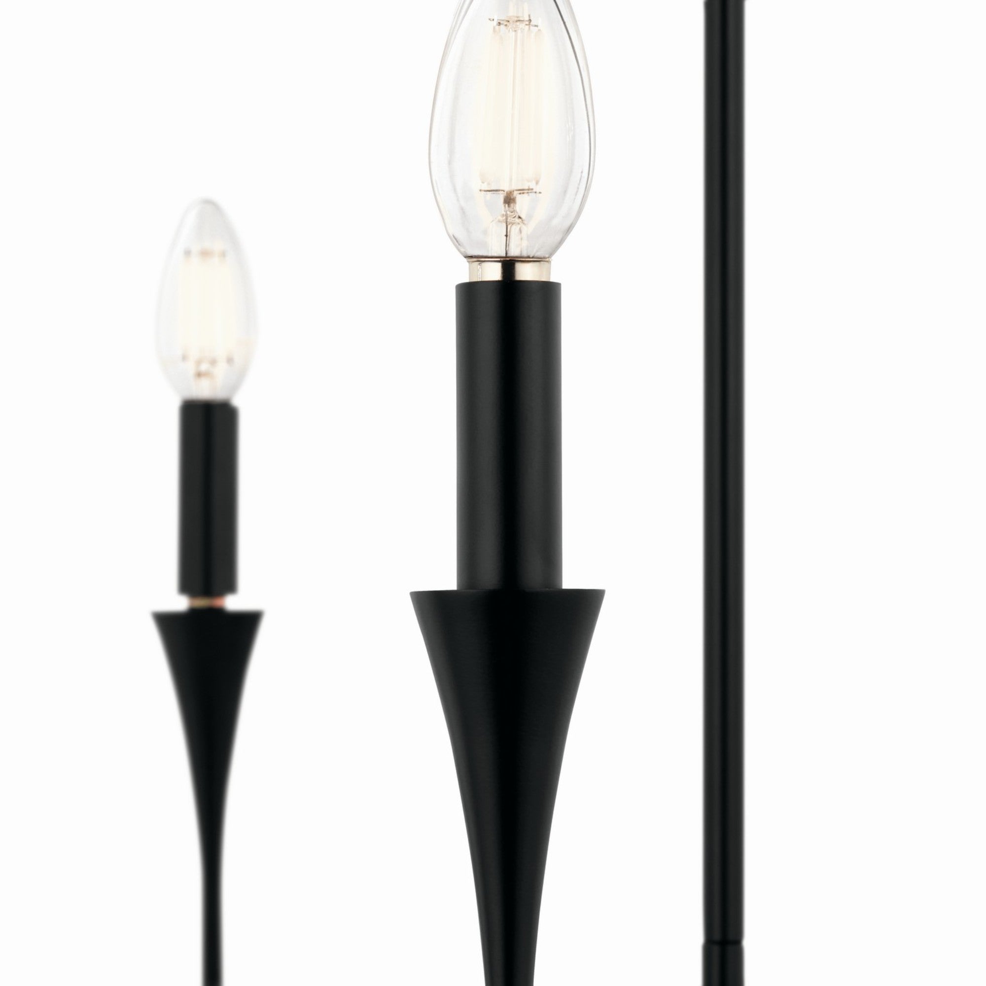 Alvaro 30-Inch 5-Light Black Chandelier - Single Tier Modern Ceiling Light Fixture for Dining Room, Bedroom, or Living Room Decor