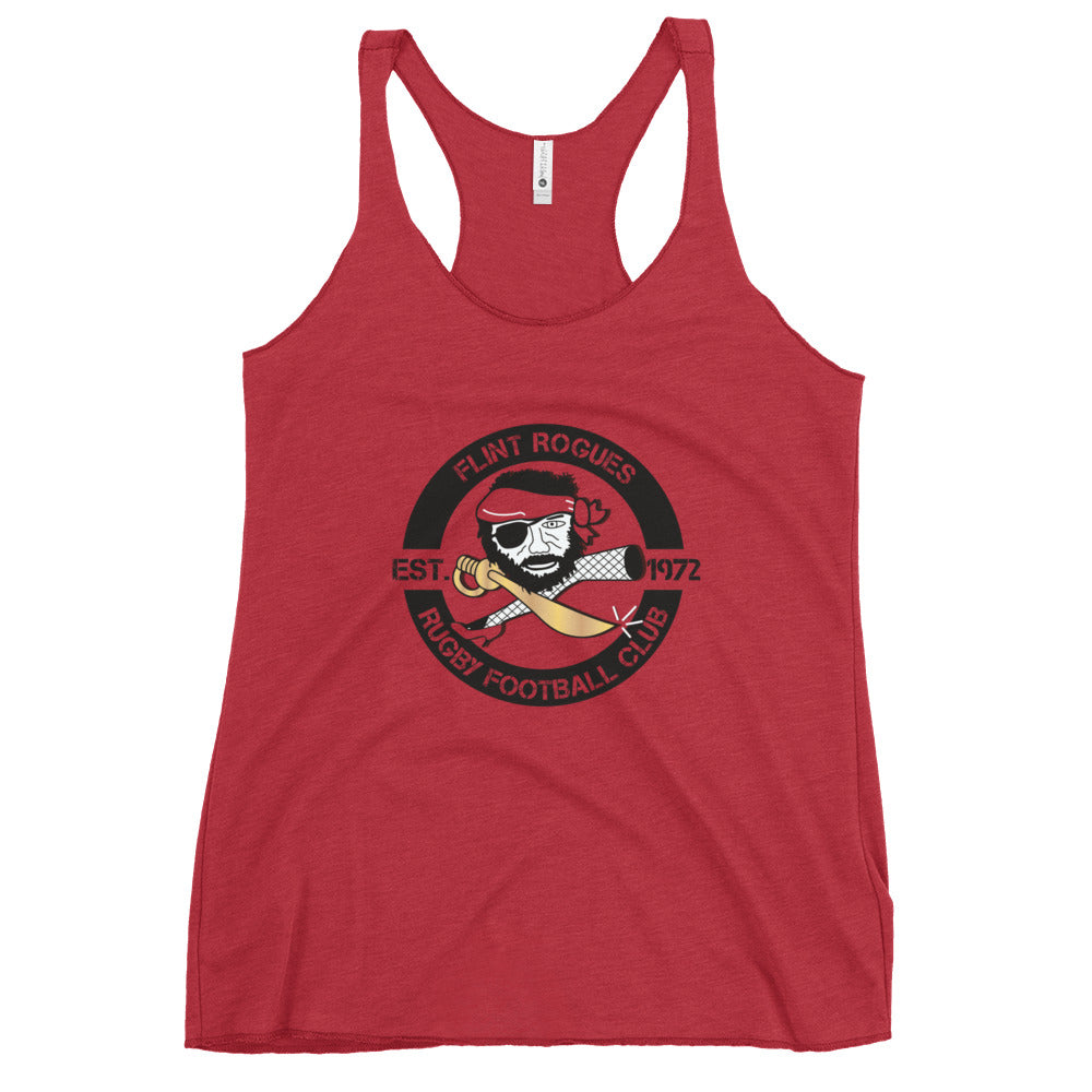 Flint Rogues RFC Women's Racerback Tank Top - Breathable Workout Shirt for Running, Yoga & Gym | Comfortable Athletic Wear for Active Lifestyles