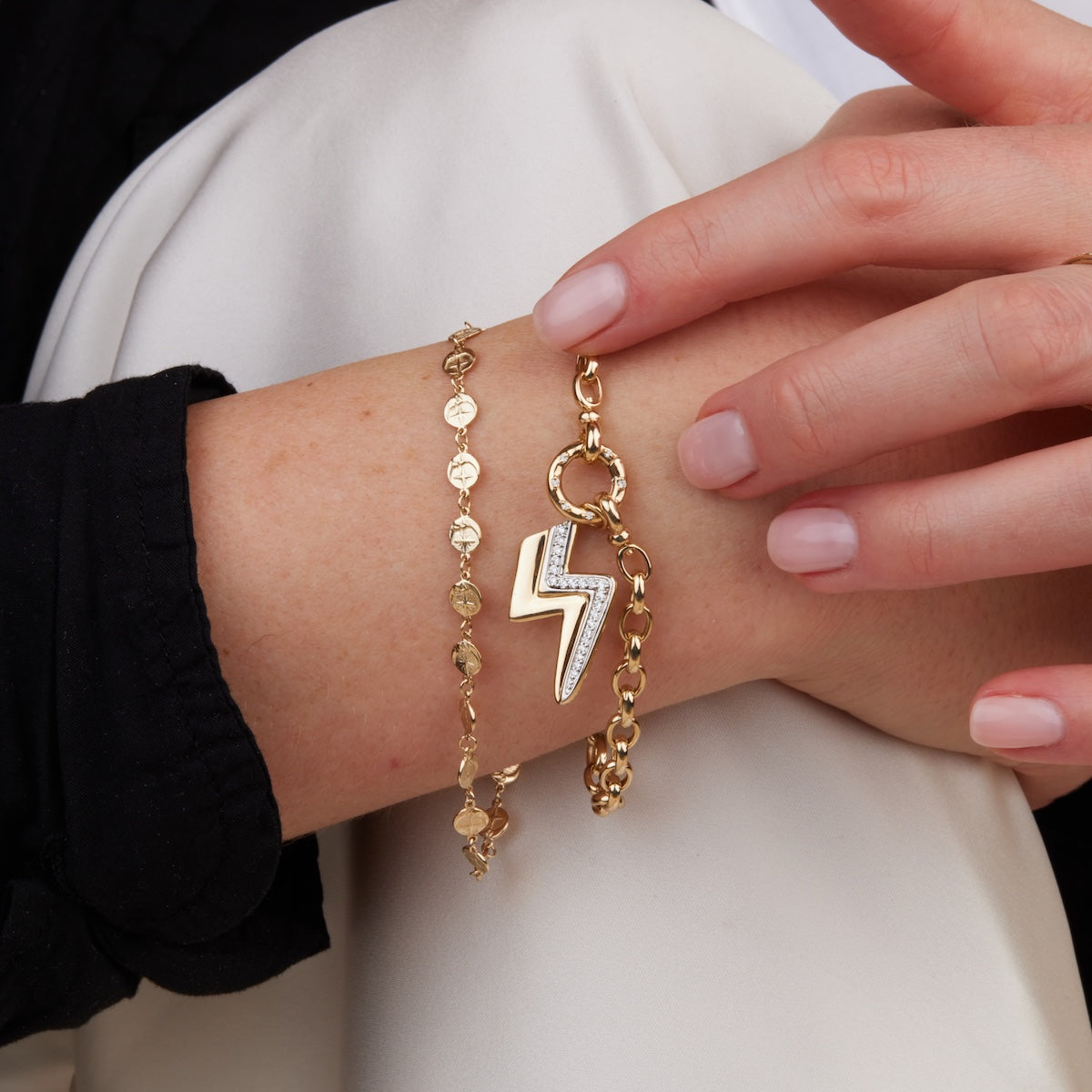 Lightning Bolt Charm Pendant Necklace - Sterling Silver or Gold Plated - Perfect for Gifts, Jewelry Making & Everyday Wear